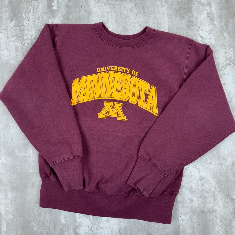 Vintage University Of Minnesota Sweatshirt Mens S Red‎ NCAA Gable Steveson USA